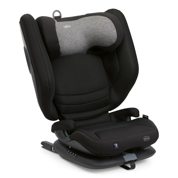 Chicco Fold & Go S I-size Booster Seat - Posh Black | From 100cm to 150cm (3Y+)