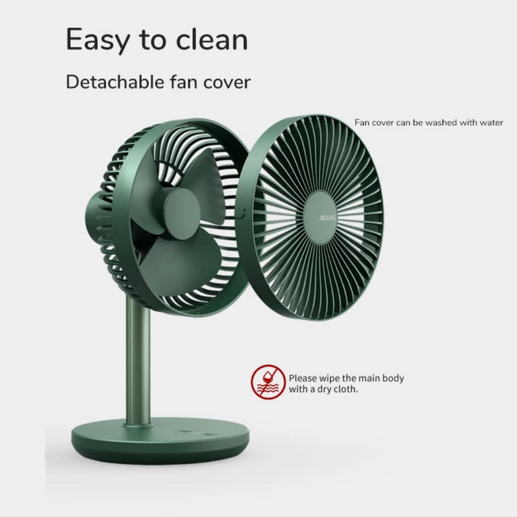 JisuLife Oscillating Desk Upgraded Version Expandable Fan FA13P (8000mAh)