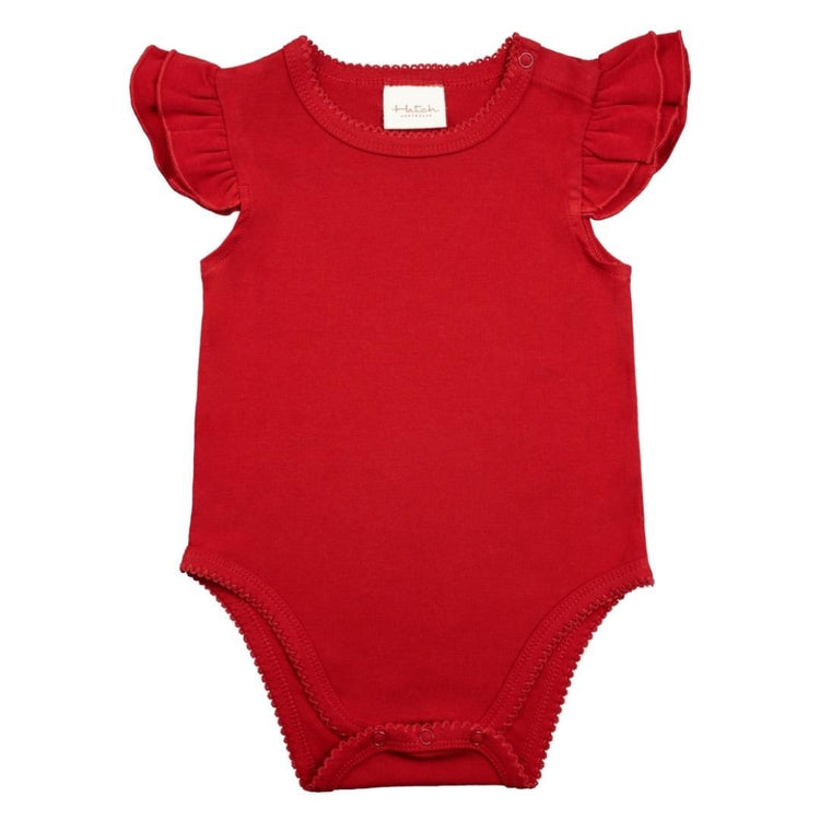 Hatch Australia Ruffled Sleeves Romper