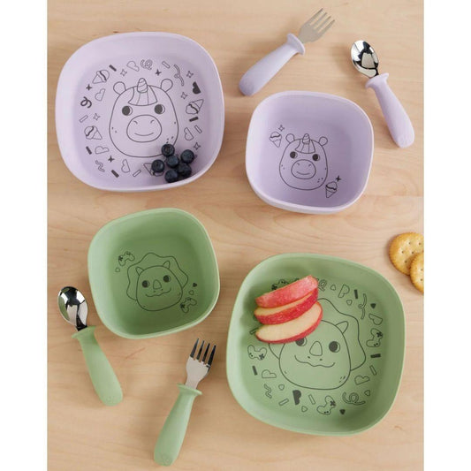 Skip Hop Besties Squad Fork & Spoon Set - Green (12+ months)