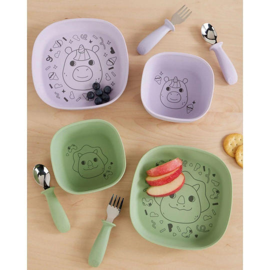Skip Hop Besties Squad Fork & Spoon Set - Green (12+ months)