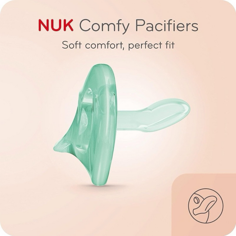 Nuk Silicone Soother Sensitive S1 (0-6M) - Assorted Color (1 piece)