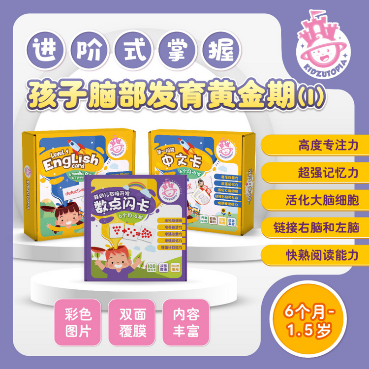 KidZutopia Early Learning Flashcard Book - Mandarin Level 1