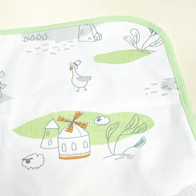 Purcotton Baby Cotton Waterproof Pad 90cm x 90cm Windmill