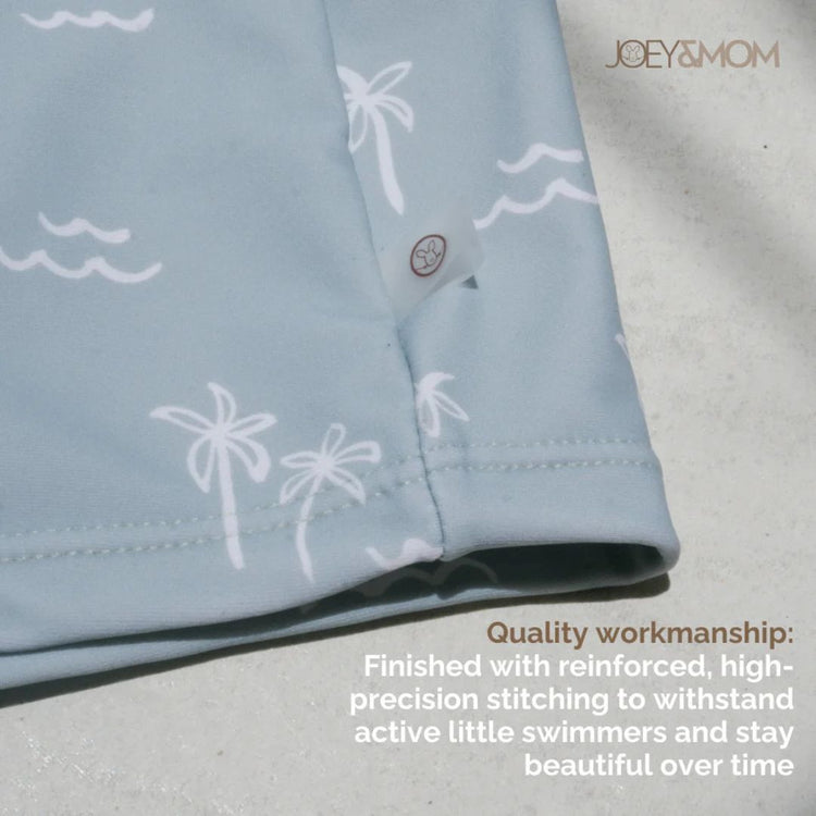 Joey & Mom Kids UPF50+ Swimwear Coastal Collection | Sun Protection Baby & Toddler Swimsuit for Boys & Girls