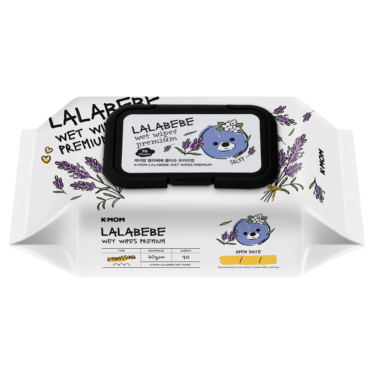 K-Mom Lalabebe Wet Wipes Premium (70's)