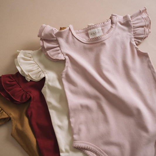 Hatch Australia Ruffled Sleeves Romper