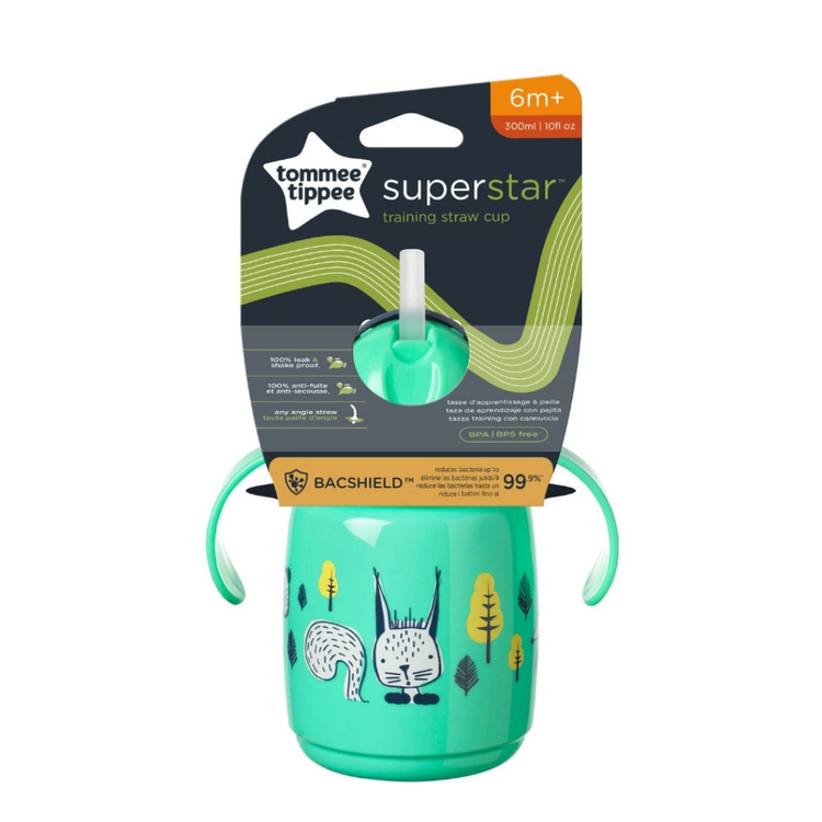 Tommee Tippee Superstar Training Straw Cup Bottle 300ml (6m+)