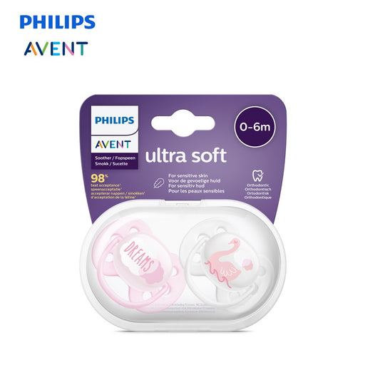 Philips Avent Ultra Soft Soother Twin Pack (0-6m)