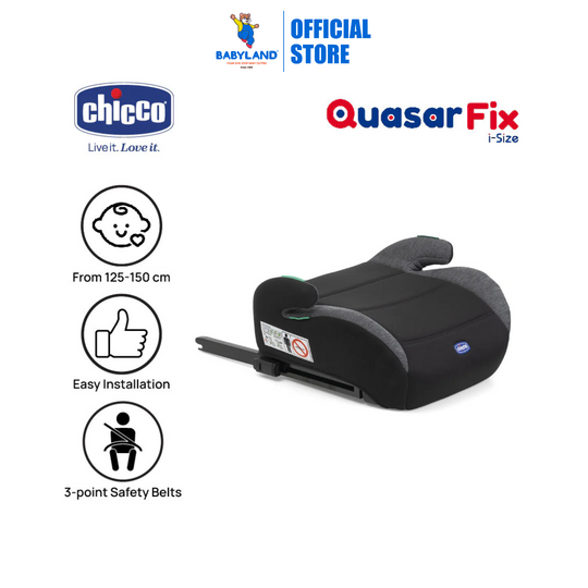 Chicco Quasar Fix With Isofix Booster Seat - Obsidian | From 125 till 150cm