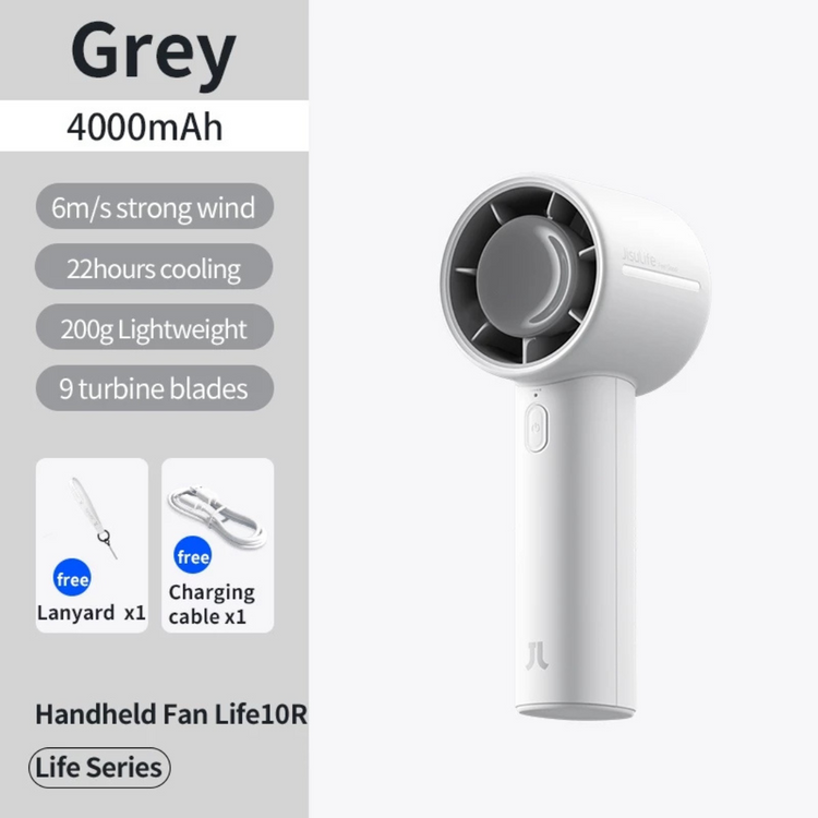 JisuLife Handheld Fan Life10/10S ( 4000mAh/5000mAh ) 5 levels Strong Wind