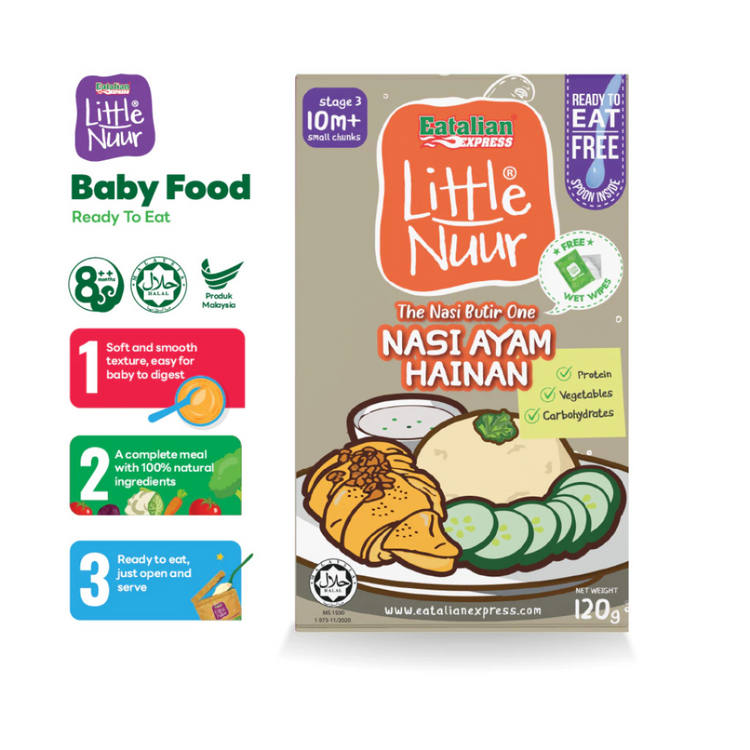 Eatalian Express Little Nuur Baby Food Stage 3 (10m+) | Makanan Bayi untuk 10 bulan ke atas
