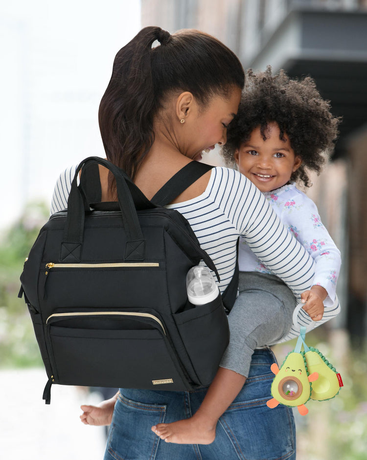 Skip Hop Mainframe Wide Open Diaper Backpack - Black