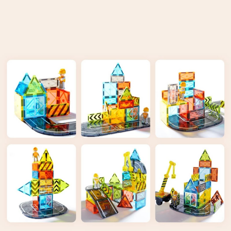 Mideer Colorful Magnetic Tiles - Little Architect (3Y+)