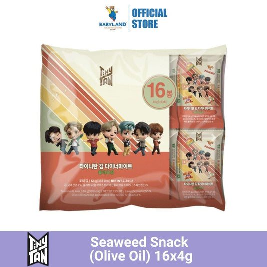 TinyTan Dynamite Seaweed Snack (Olive Oil) 16x4g