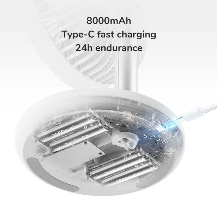 JisuLife Portable Oscillating Extendable Desk Fan FA13P (8000mAh) | Upgraded Version