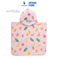 Purebaby Organic Tropical Fruity Hooded Towelling Poncho