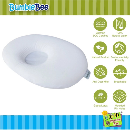 Bumble Bee Natural Latex Dimple Pillow (21 x 30 x 3cm)