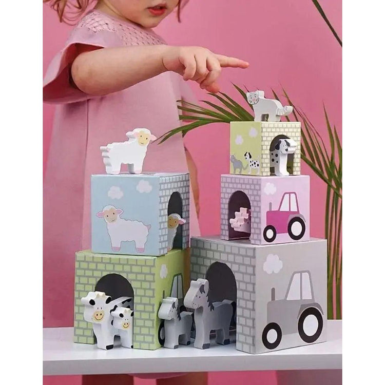 Jabadabado Stacking Cubes Animal (18M+)
