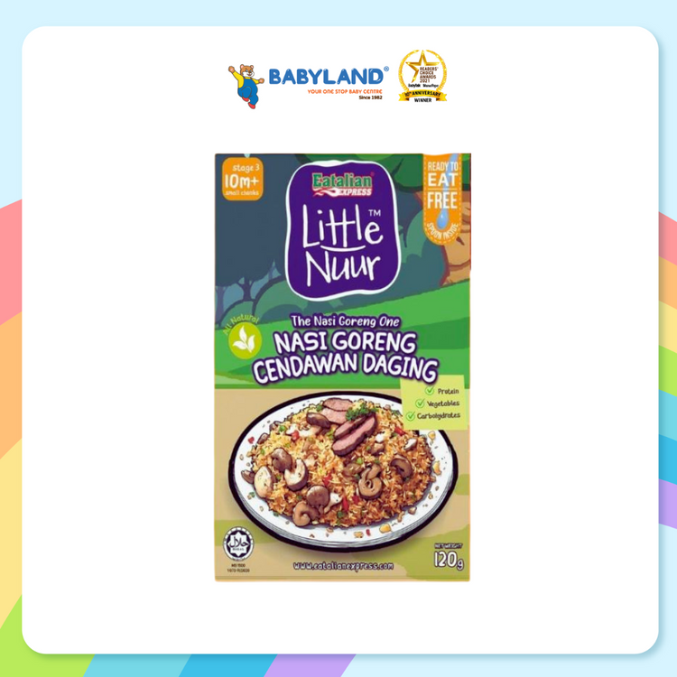 Eatalian Express Little Nuur - Nasi Goreng Cendawan Daging 120g (10m+)