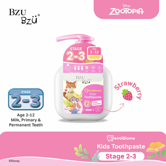 BZU BZU DentiBiome Kids Toothpaste (Strawberry) (Stage 2-3) - 150g