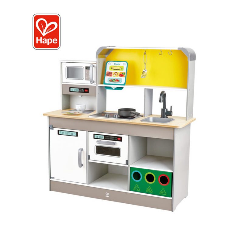 Hape 3177 Deluxe Kitchen Playset With Fan Fryer (3y+)