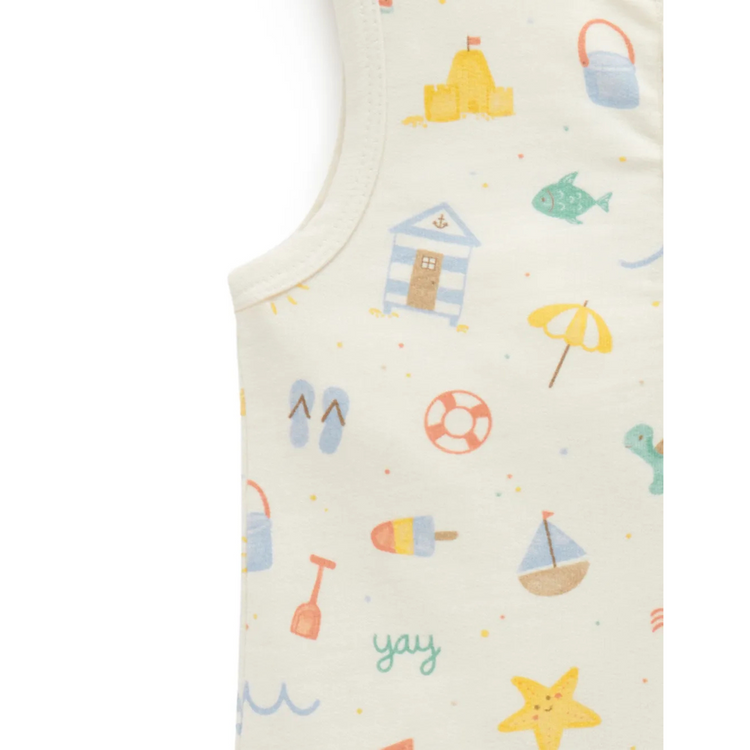 Purebaby Organic Onesie Resort Print