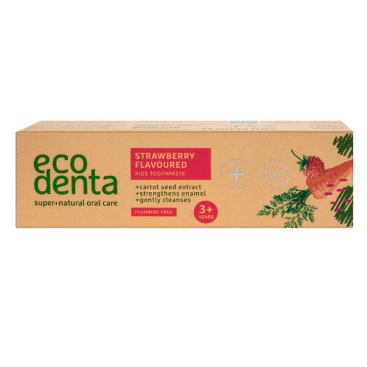 Ecodenta Wild Strawberry Flavoured Kids Toothpaste 75ml (3y+)