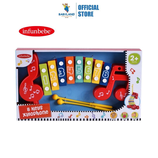 Infunbebe 8 Keys Xylophone - Red (2y+)