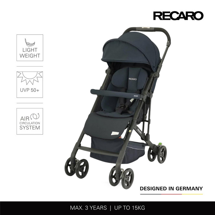 Recaro Easylife Elite 2 Prime Stroller - Mat Black (Newborn to 15kg)