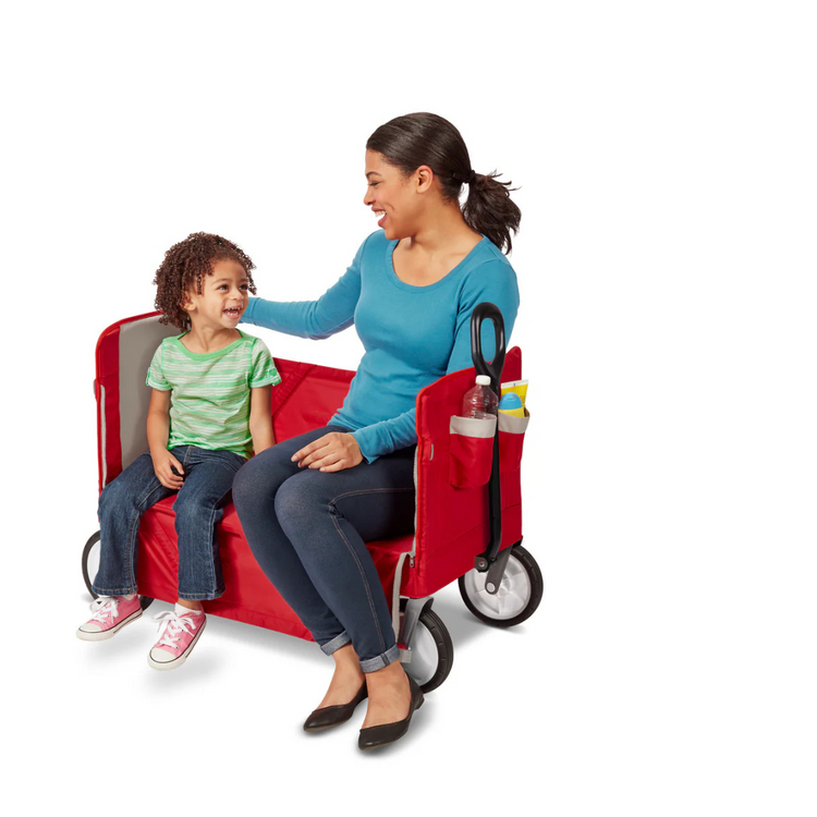 Radio Flyer 3-in-1 EZ Fold Wagon (18 month+ Up to Max Capacity 68 kg)