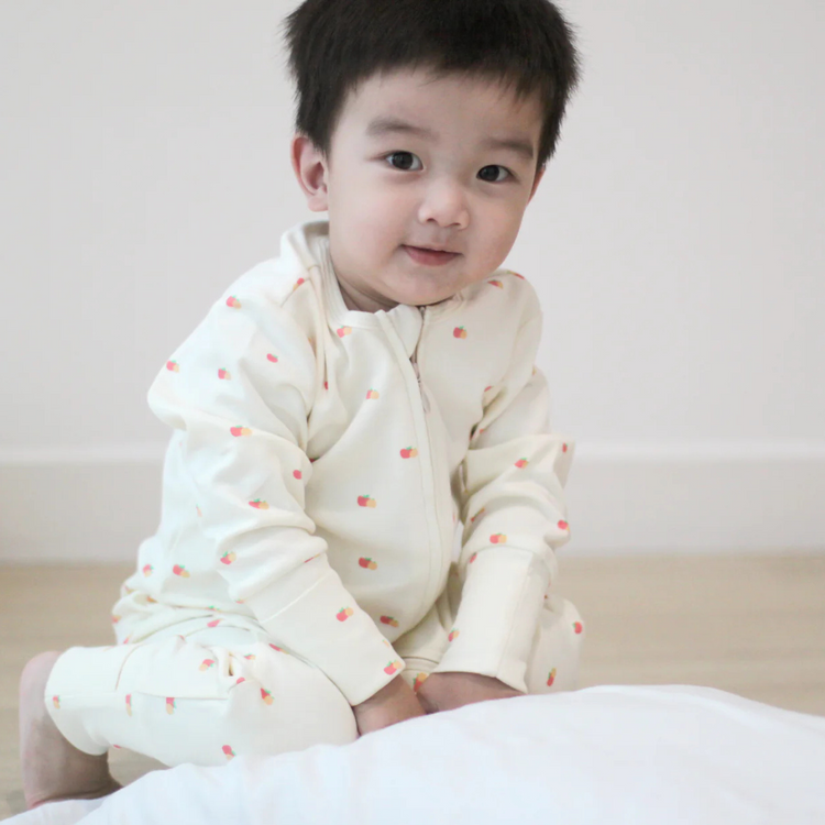 Twinkle Planet Organic Onepiece Pyjamas - Apple & Orange