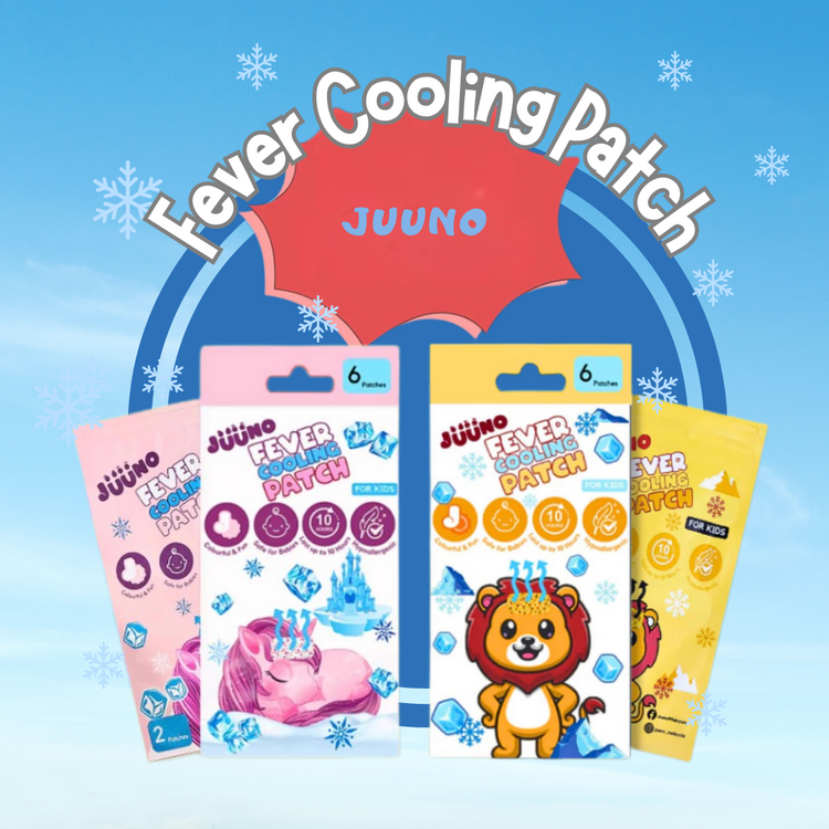 Juuno Fever Cooling Patch (6 Pcs) For Baby and Kids (Fever / Headache / Sunstroke)