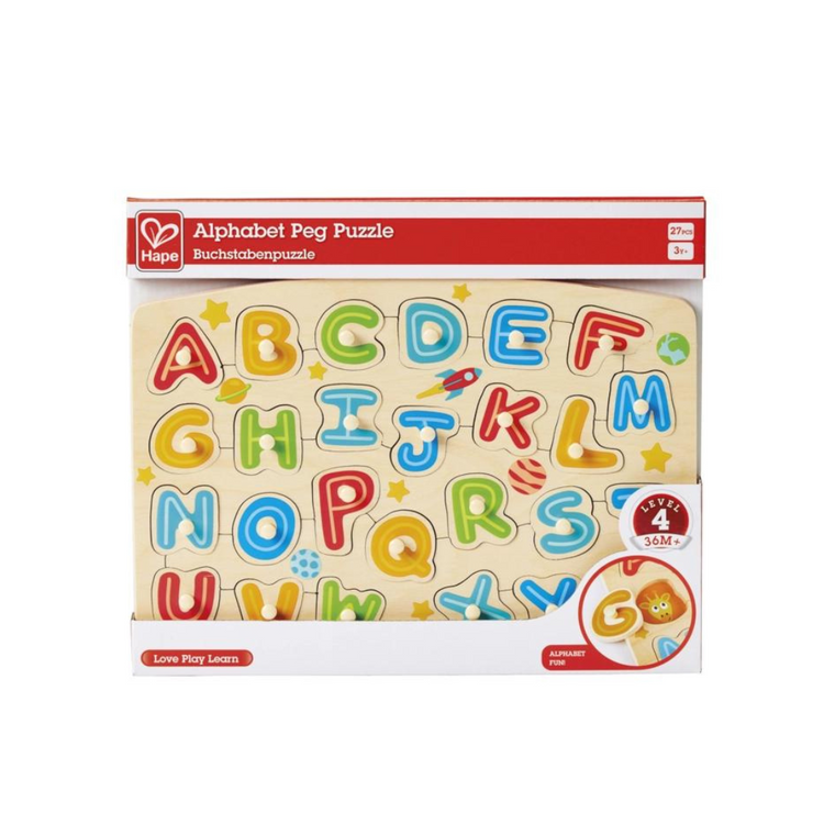 Hape Alphabet Peg Puzzle (3y+)