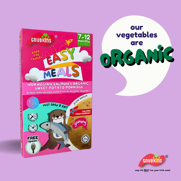 Little Baby Grains Easy Meals - Norwegian Salmon & Organic Sweet Potato Porridge (7-12m)