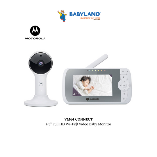 Motorola VM64 CONNECT 4.3” Full HD Wi-Fi® Video Baby Monitor