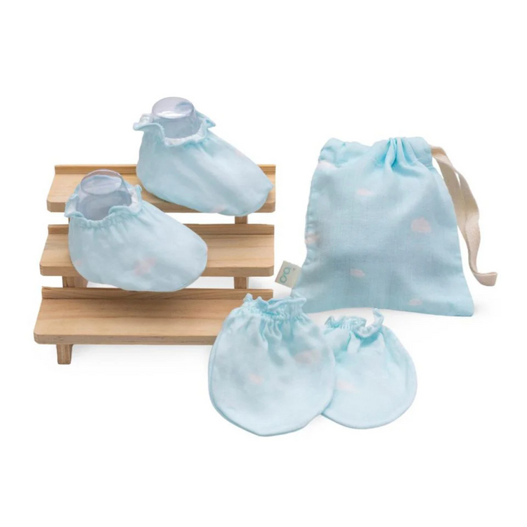 Granny Ben TENCEL Muslin Baby Mittens & Socks