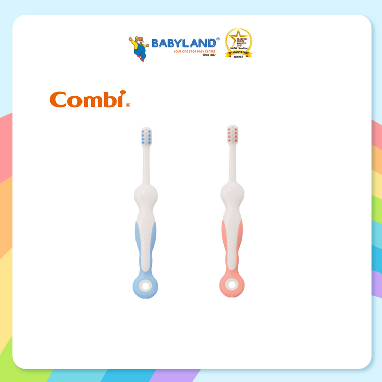 Combi Teteo Baby Toothbrush Step 4 [Blue, Pink] (18M+)