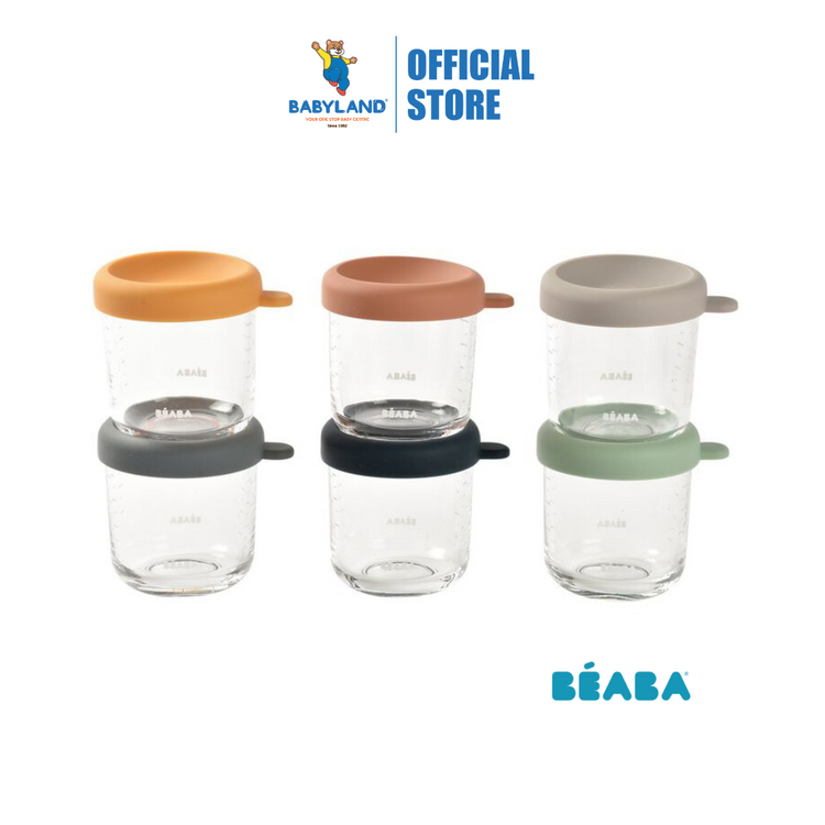 Beaba Glass Portion Jars 5oz (6x250ml)