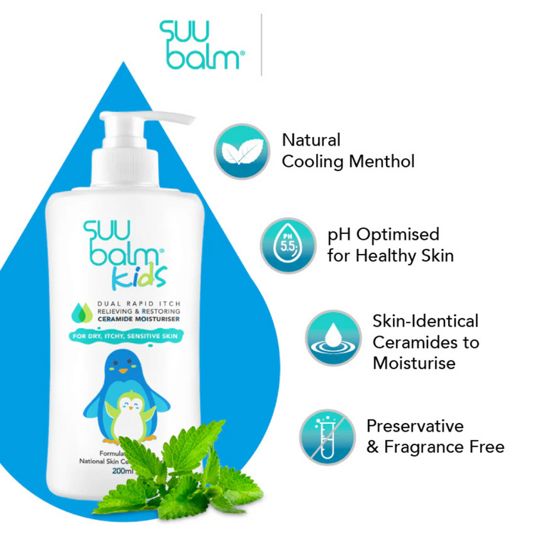 Suu Balm Kids Ceramide Moisturiser (75ml/200ml)