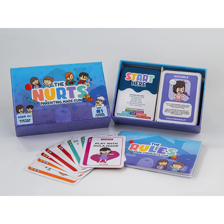 The Nurts Parenting Made Fun Card Game | 14yrs+ | Strategic Fun & Family Friendly Game Night Educational Card Game