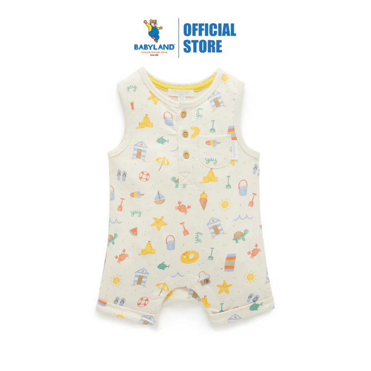 Purebaby Organic Onesie Resort Print