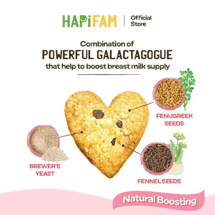 Hapimoms Lactation Cookies Milk Booster 192g (24g x 8)