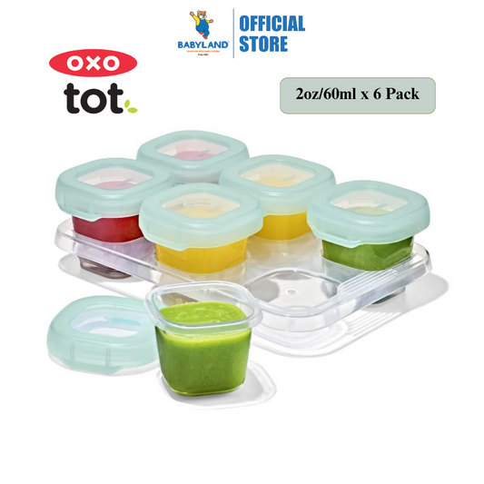 OXO Tot Baby Blocks Freezer Storage Containers 60ml - Opal