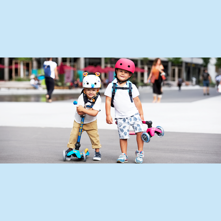 Micro Mini Deluxe Foldable Ocean Blue Scooter (2-5yrs)