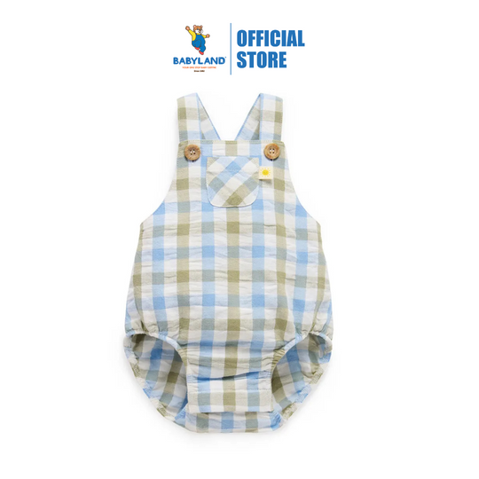 Purebaby  Overalls Organic Seagrass Check