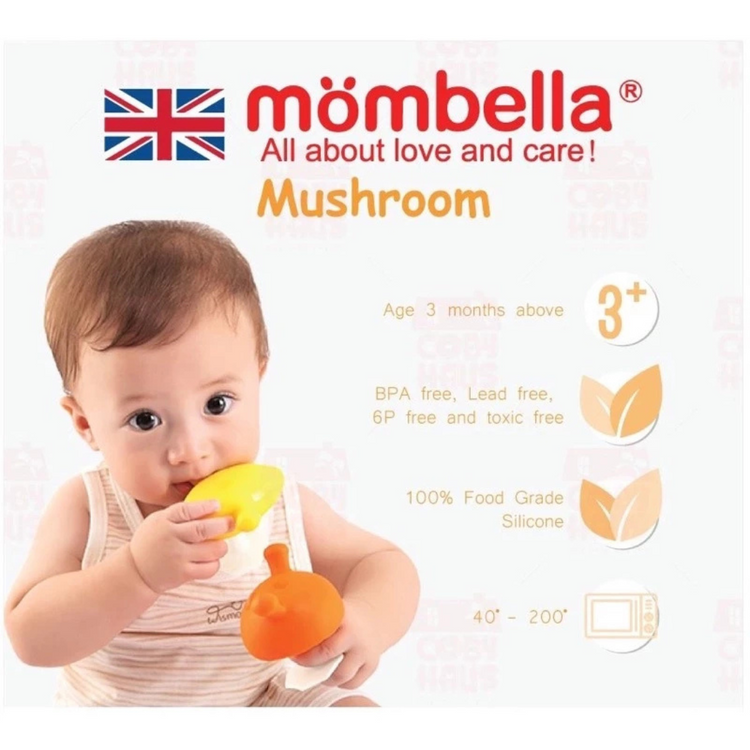 Mombella Mimi Mushroom Soothe Teether 3m+