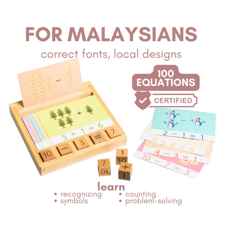 PureDays Wooden Numberment Maths Game