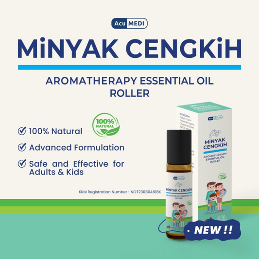AcuMedi Minyak Cengkih 10ml | Natural Aromatherapy Essential Oil Roller