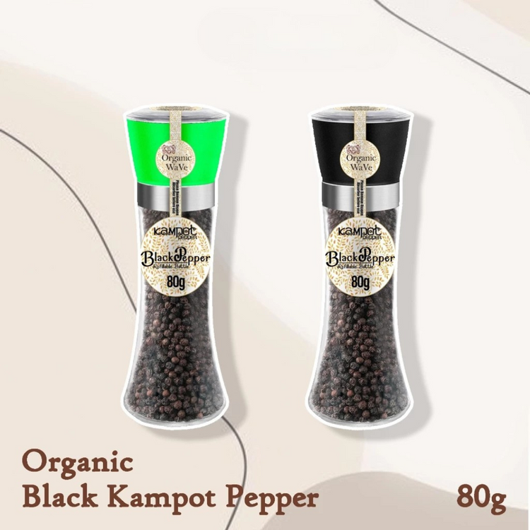 Mamami Organic Wave Black Kampot Pepper (80g)